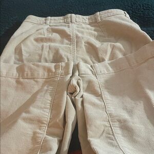 Everlane Cream Corduroy Wide Leg Pants size 4